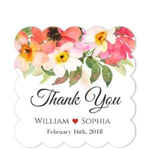 Bouquet Top Square Scallop sticker