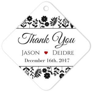 Flower Bed Favor Tag