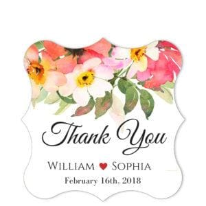 Bouquet Top Circular Frame Peaks sticker