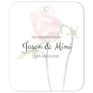 Vintage Briar Rose Stalk Gift Tag