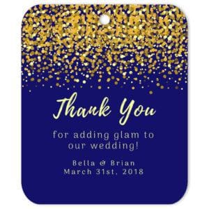 Glamorous Confetti Gift Tag