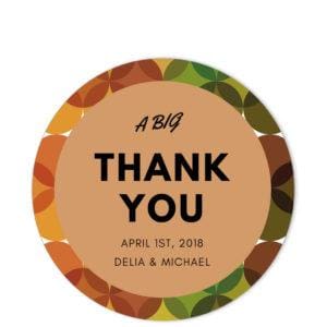Retro Thank You Sticker