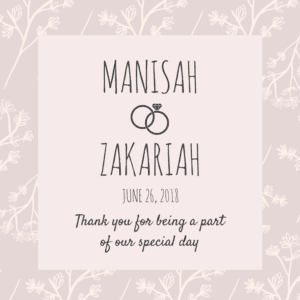 Elegant Flowers Thank You Sticker