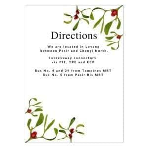 MIS-UND-INV-1 Under The Mistletoe Invitation