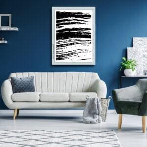 FLU-STR-ART-1 Fluffy Streaks Wall Art