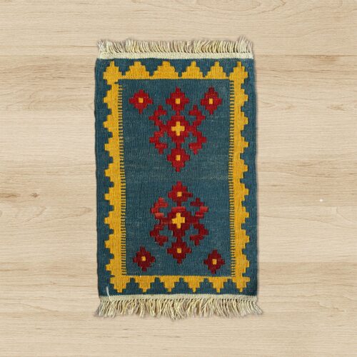 KHA-KHE-RUG-1 Khakestari Iranian Kilim Rug