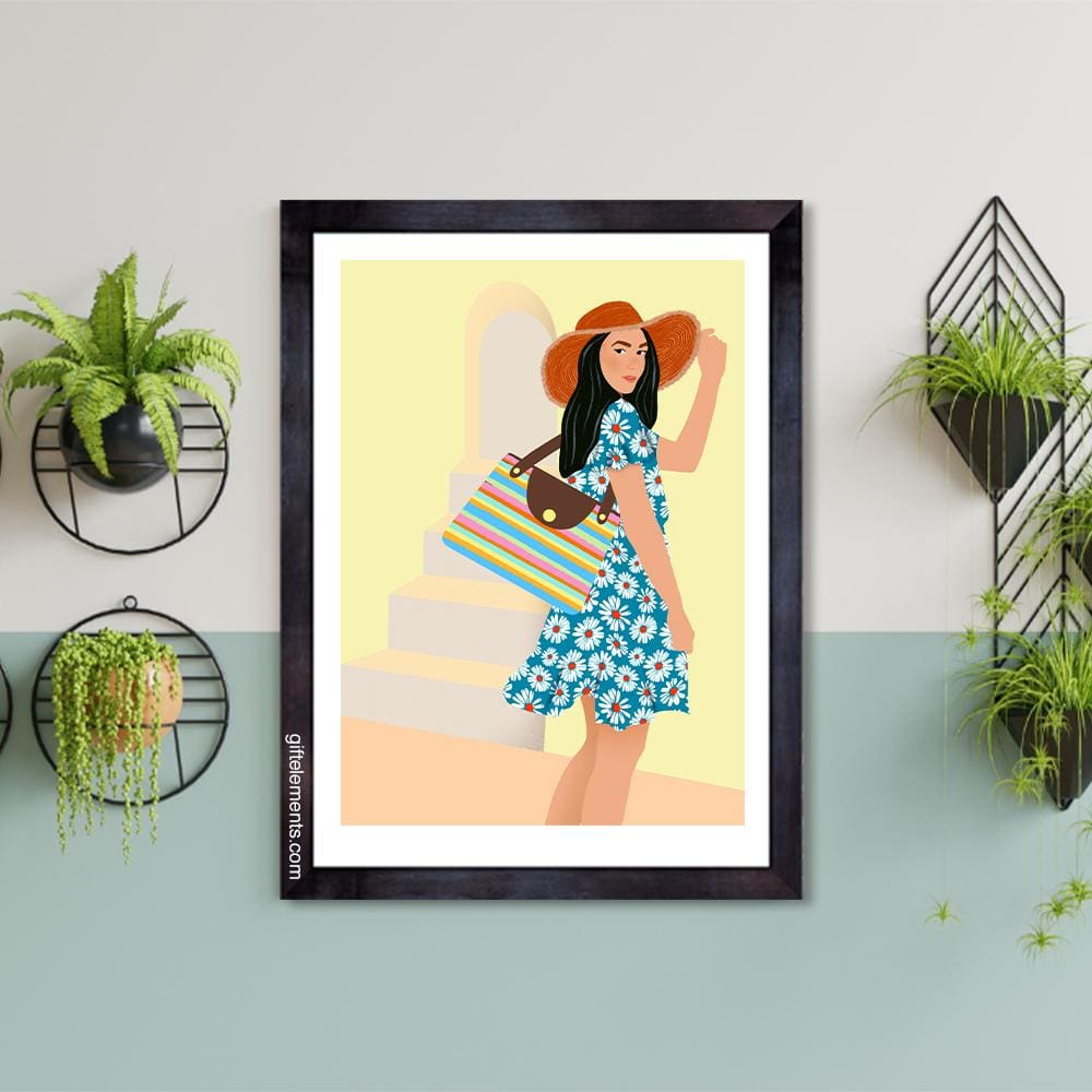 VAC-GIR-ART-1 Vacation Girl Wall Art
