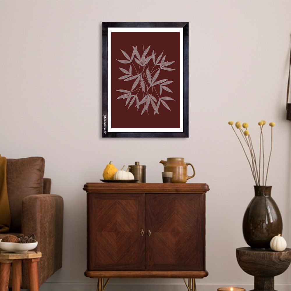 Bamboo Leaves Asian Wall Art