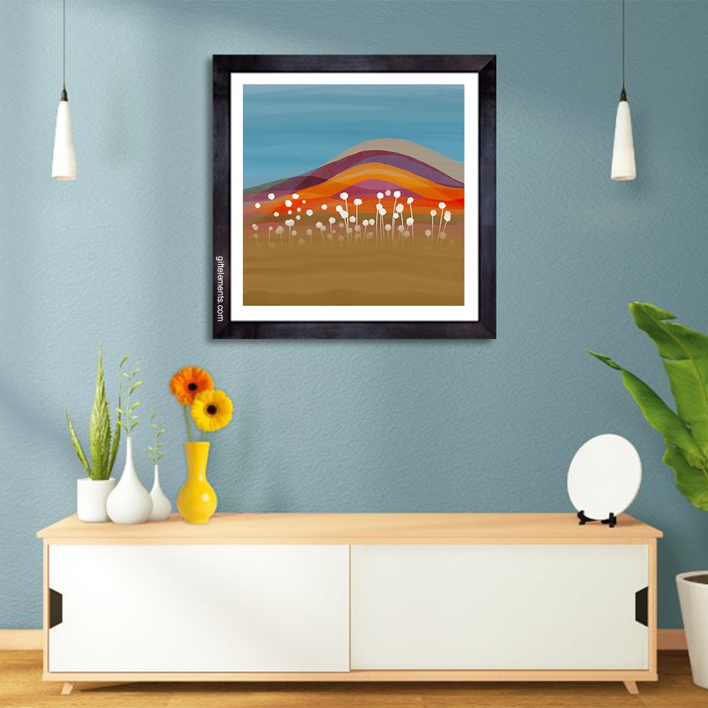 DES-HIL-ART-1 Desert Hill Abstract Wall Art