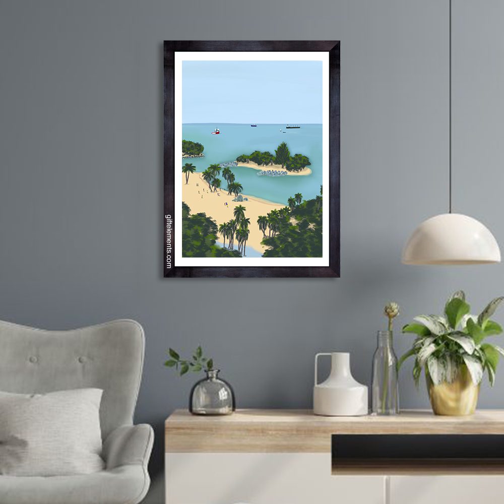 SIL-OSO-ART-1 Siloso Coastal Wall Art