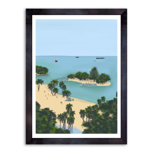 SIL-OSO-ART-1 Siloso Coastal Wall Art